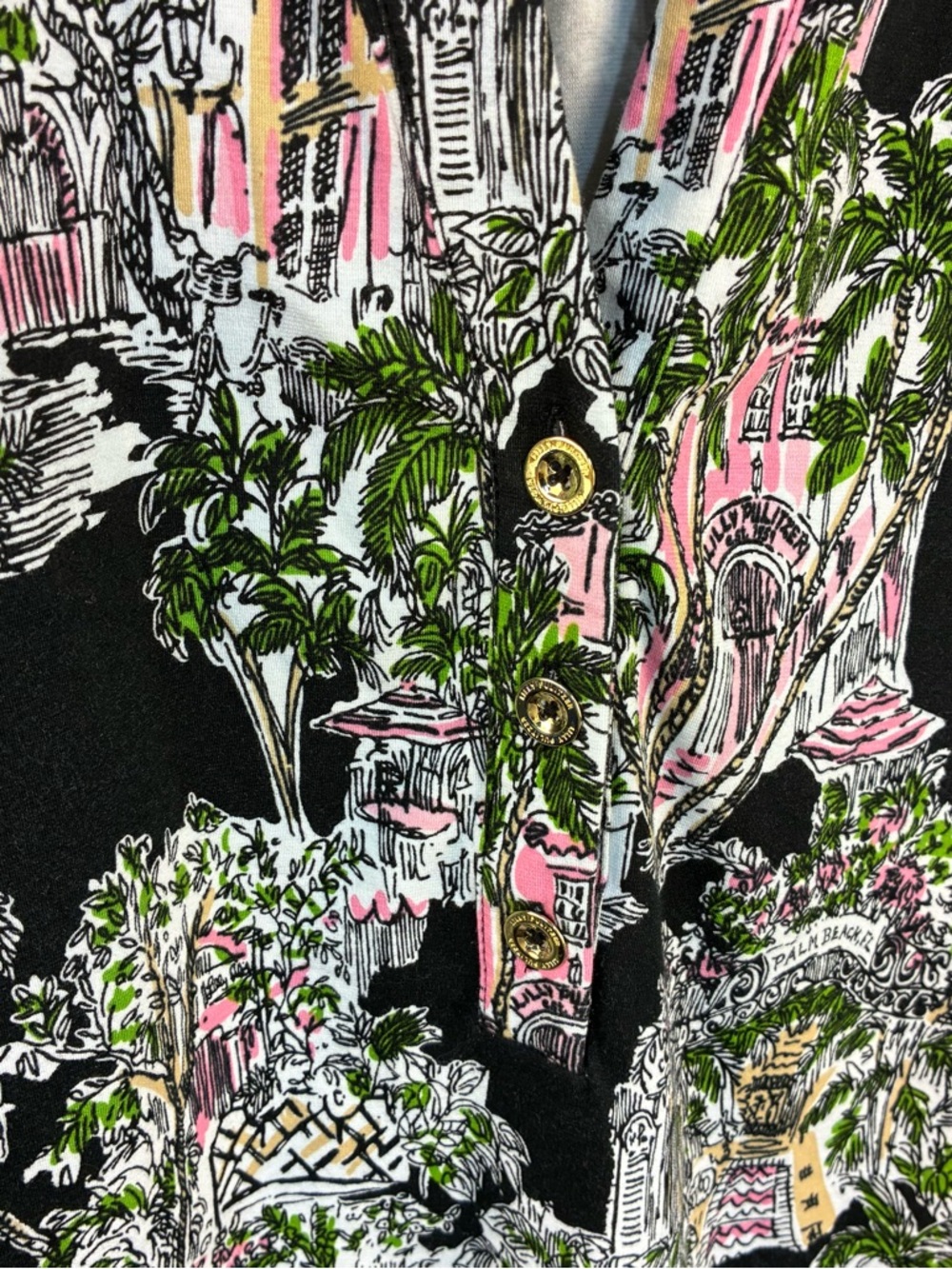 Lilly Pulitzer Knightley Dress in Onyx PB Anniversary Toile XL - Picture 4 of 11